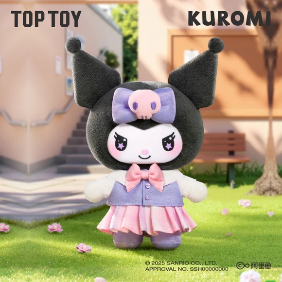 TOP TOY KUROMI School Life Vinyl Plush Keychain Blind Box-NEW SEALED - Picture 4 of 7